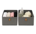 hausleben Organizer Aufbewahrungsboxen 2er Set Verstärkte Ordnungsboxen aus Leinen-Polyester Bild 2