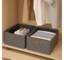 hausleben Organizer Aufbewahrungsboxen 2er Set Verstärkte Ordnungsboxen aus Leinen-Polyester Bild 3