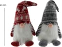 Hausleben Wichtel Set 25 cm Rot Grau mit Bart Bild 3