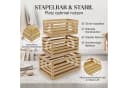 hausleben Aufbewahrungsbox Bambus Kisten Set 3er Holzboxen Bild 3