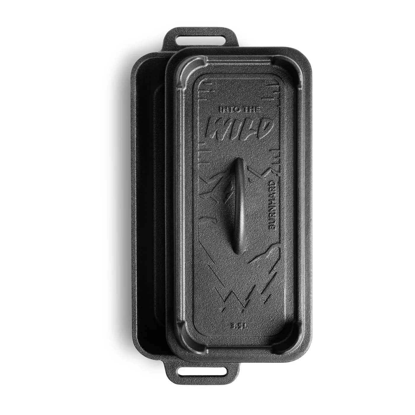 BURNHARD® Grilltopf Gusseisen Kastenform mit Deckel 3,5 l - Bild 3