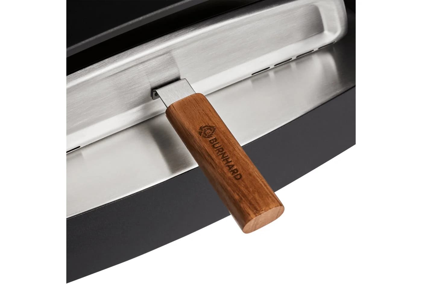 BURNHARD® Gas-Pizzaofen mit Hitzeschild Silber - Bild 3