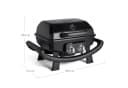 BURNHARD® Gasgrill WAYNE 2-Brenner Tragbar Schwarz Bild 3