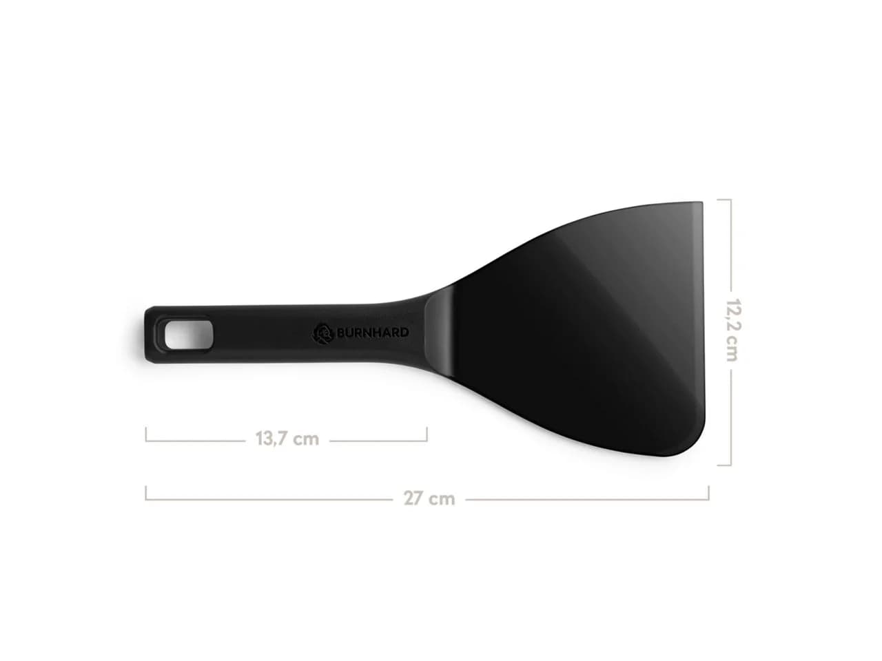 BURNHARD® Teigspachtel für Pizza Schwarz