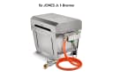 BURNHARD® Druckregler Gasflaschen Adapter für Klappgrill JONES Jr silber Bild 1