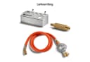 BURNHARD® Druckregler Gasflaschen Adapter für Klappgrill JONES Jr silber Bild 4