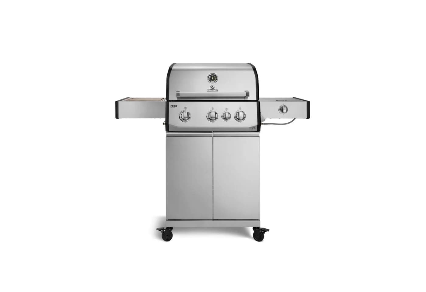 BURNHARD FRED Deluxe Gasgrill 3-Brenner Edelstahl Infrarot - Bild 2