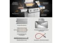 BURNHARD FRED Deluxe Gasgrill 3-Brenner Edelstahl Infrarot Bild 5