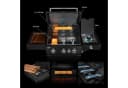 BURNHARD FRED Deluxe Gasgrill 3-Brenner Edelstahl Schwarz Bild 1