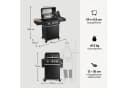 BURNHARD FRED Deluxe Gasgrill 3-Brenner Edelstahl Schwarz Bild 3