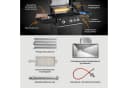 BURNHARD FRED Deluxe Gasgrill 3-Brenner Edelstahl Schwarz Bild 5