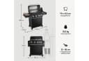 BURNHARD Big FRED Deluxe Gasgrill 4-Brenner Edelstahl Schwarz Bild 3