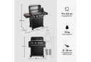 BURNHARD Big FRED Deluxe Gasgrill 4-Brenner Edelstahl Schwarz Bild 3