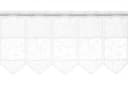 Gardinen Kranzusch Scheibengardine Jacquard mit verschlungenen Linien, Stangendurchzug, transparent, Stablöcher Bild 1