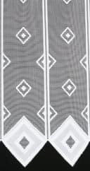 Gardinen Kranzusch Scheibengardine Quadrate 45x23 cm H/B Weiß Bild 1