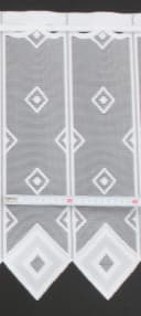 Gardinen Kranzusch Scheibengardine Quadrate 45x23 cm H/B Weiß Bild 5