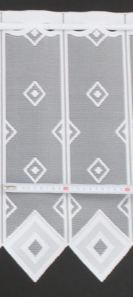 Gardinen Kranzusch Scheibengardine Quadrate 45x23 cm H/B Weiß - Bild 5