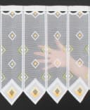 Gardinen Kranzusch Scheibengardine Quadrate Transparent Stangendurchzug Bild 5