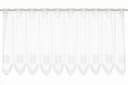 Gardinen Kranzusch Scheibengardine Jacquard Edelweiß Stangendurchzug Weiß Bild 2