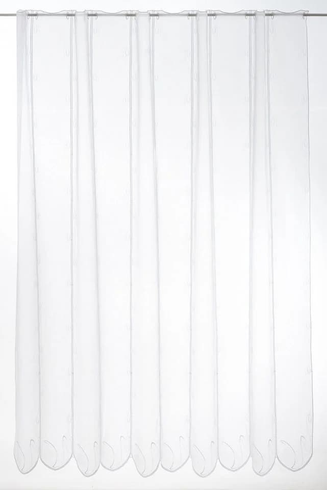 Gardinen Kranzusch Scheibengardine Weiß Transparent mit Stickerei - Bild 2