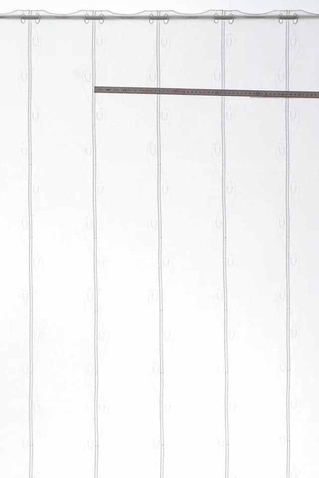 Gardinen Kranzusch Scheibengardine Weiß Transparent mit Stickerei - Bild 4