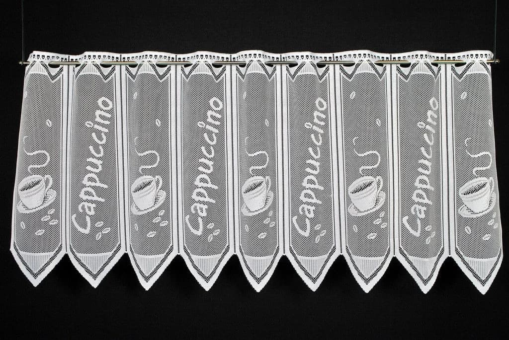 Gardinen Kranzusch Scheibengardine Cappuccino Stangendurchzug Transparent - Bild 2