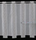 Gardinen Kranzusch Scheibengardine Beige/Weiß Transparent Bestickt Bild 3