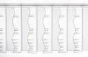 Gardinen Kranzusch Scheibengardine Streifen Weiß/Anthrazit Transparent Bild 1