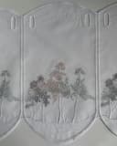 Kranzusch Scheibengardine mit Bäumen - Transparent - Weiß/Grün Bild 3