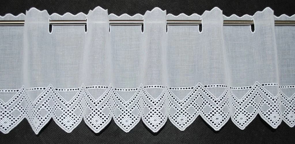 Gardinen Kranzusch Scheibengardine Transparent Weiß - Bild 2