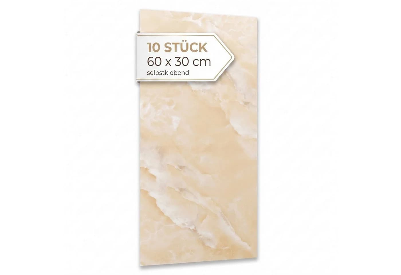 Dalsys Wandpaneel Marmoroptik Gelb Selbstklebend PVC - Bild 2