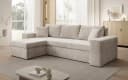 Luxusbetten24 Schlafsofa Denver Beige mit Stauraum und Schlaffunktion Bild 1