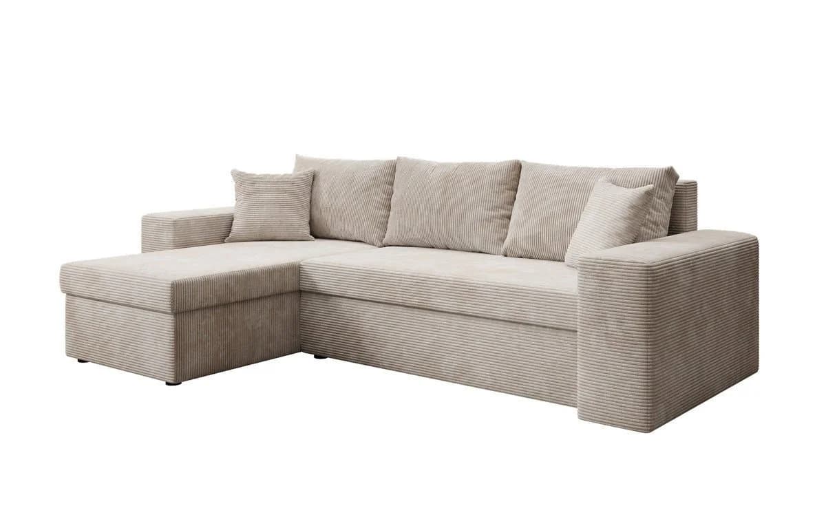 Luxusbetten24 Schlafsofa Denver Beige mit Stauraum und Schlaffunktion - Bild 2