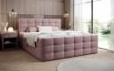 Luxusbetten24 Boxspringbett Luxor Rosa Stoff mit Stauraum Bild 1