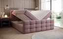 Luxusbetten24 Boxspringbett Luxor Rosa Stoff mit Stauraum Bild 3
