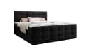 Luxusbetten24 Boxspringbett Luxor Samt Schwarz mit Stauraum Bild 2