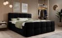 Luxusbetten24 Boxspringbett Cozy Samt Schwarz mit Stauraum Bild 1