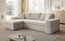Luxusbetten24 Schlafsofa Denver Beige Cord mit Stauraum Bild 1