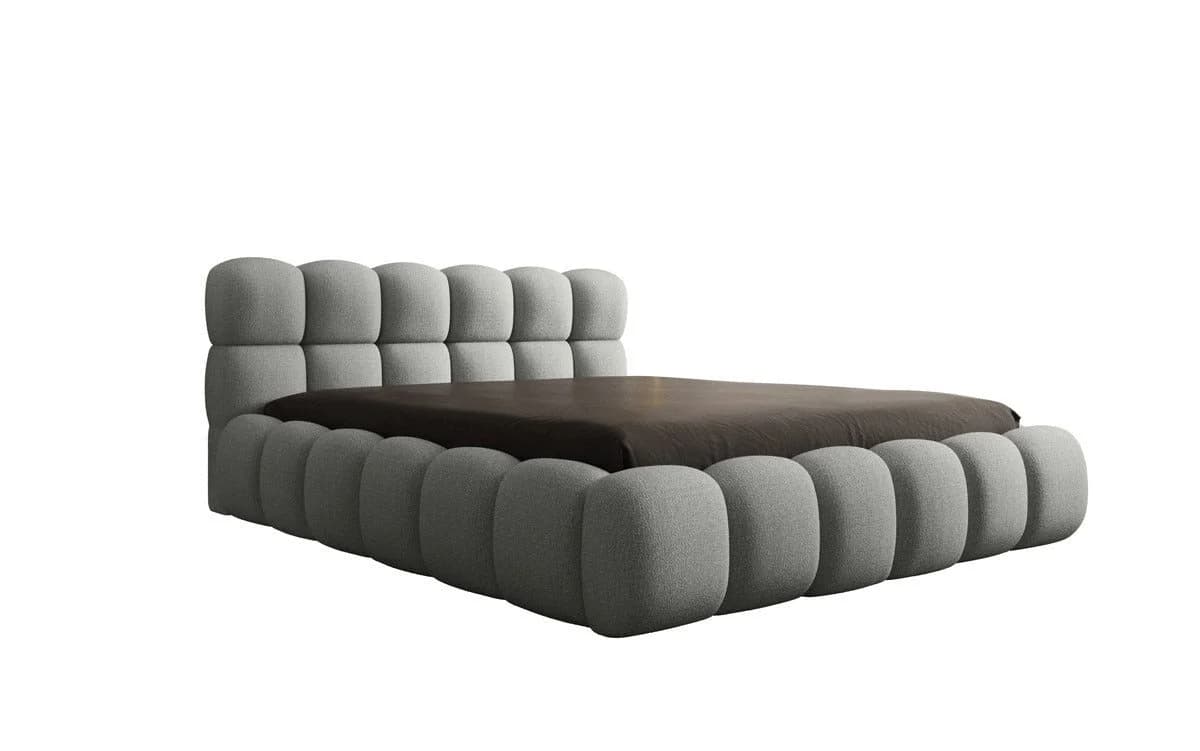 Luxusbetten24 Polsterbett Boston Bouclé Grau mit Stauraum - Bild 2