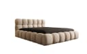 Luxusbetten24 Polsterbett Boston Samt Beige mit Stauraum Bild 2