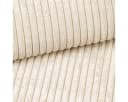 Luxusbetten24 Schlafsofa Lazy L Beige Cord mit Aufklappfunktion Bild 1
