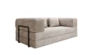 Luxusbetten24 Sofa Designer Lazy 3-Sitzer Beige Cord Bild 2