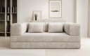 Luxusbetten24 Sofa Designer Lazy 3-Sitzer Beige Cord Bild 3