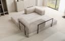 Luxusbetten24 Sofa Designer Lazy 3-Sitzer Beige Cord Bild 4