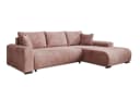 Luxusbetten24 Schlafsofa Hanna Rosa Cord mit Schlaffunktion und Stauraum Bild 2