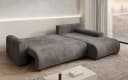 Luxusbetten24 Schlafsofa Hanna Cord Beige Stauraum Bild 3