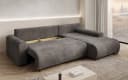 Luxusbetten24 Schlafsofa Hanna Cord Beige Stauraum Bild 4