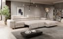 Luxusbetten24 Schlafsofa Calvera Maxi Beige Cord mit Schlaf- und Klappfunktion Bild 4