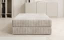 Luxusbetten24 Lazy Beistellhocker Beige Cord Bild 1