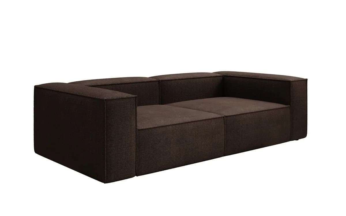 Luxusbetten24 Designer Sofa Lesley 3-Sitzer Bouclé Braun - Bild 2